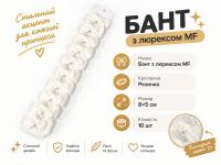 №4856 Бант з люрексом резинка MF 10шт 8х5см